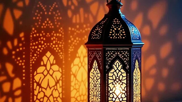 islamic ramadan lantern animation , for ramadan kareem or eid mubarak. al fitr adha event ceremony background