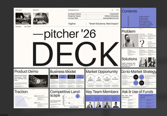 Modern Investor Pitch Deck Presentation Template