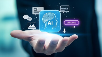 Artificial intelligence generating diverse content forms through modern technology