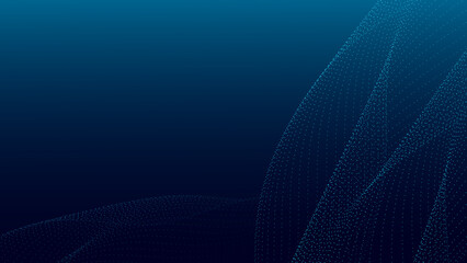 An abstract digital background featuring flowing lines and geometric patterns in blue tones, ideal for modern design projects.