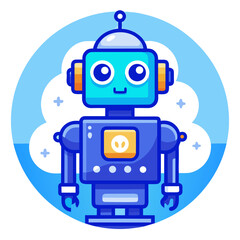 Fototapeta premium AI robot illustration 