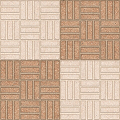 Brown stone texture background arranged in zigzags