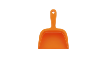Bright Orange Plastic Dustpan with Hanging Hole