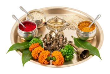 Diwali celebration rituals india food arrangement festive isolated on transparent background