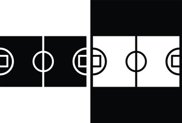 Football fields icon. Soccer or football field set. Football soccer field set Vector illustration. Graphic icon for sport  © dana dwayit