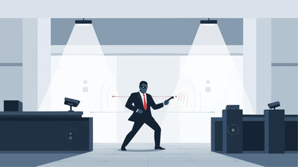 Professional Robber Avoiding Bank Security System