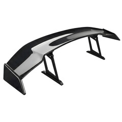 Carbon Fiber Rear Wing 3d rendered isolated on transparent background