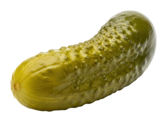 Pickled cucumber preparation kitchen food bright light isolated on transparent background