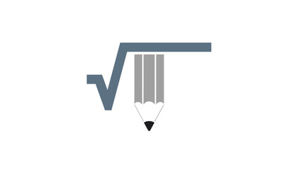 Tick Mark Pencil Logo Icon Design. © Riskii