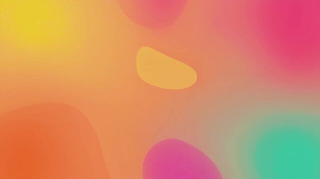 Vibrant Modern Fluid Animation with Soft Warm and Cool Color Morphing