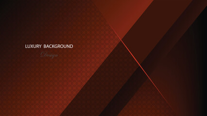 Dark brown abstract background vector design. Luxury brown background with line and ribbon decoration. Suit for banner, award, certificate and others