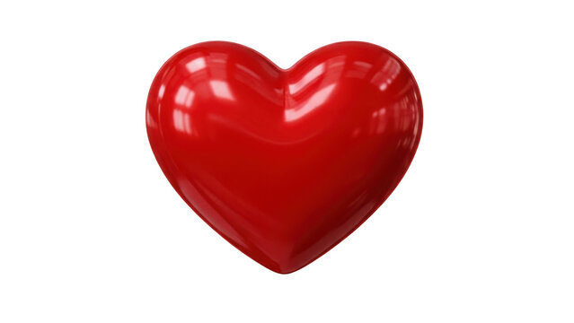 Vibrant red heart shape