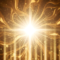 Luxury Abstract Golden Light Background with Sparkle
