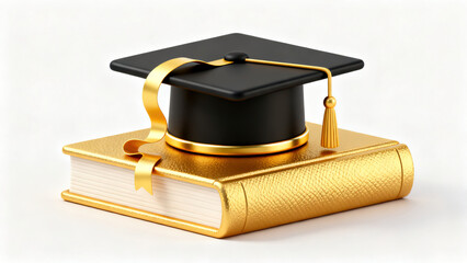 Graduation Cap & Golden Book Graduation Element Still Life Photography