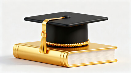 Graduation Cap & Golden Book Graduation Element Still Life Photography
