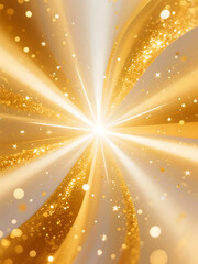 Luxury Abstract Golden Light Background with Sparkle