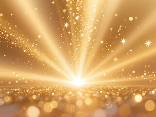 Luxury Abstract Golden Light Background with Sparkle