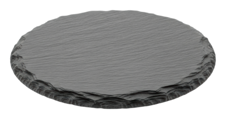 Serving platter displaying slate texture modern kitchen food scene isolated on transparent background