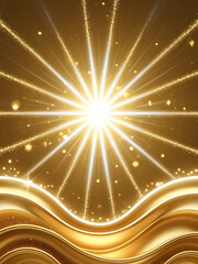 Luxury Abstract Golden Light Background with Sparkle