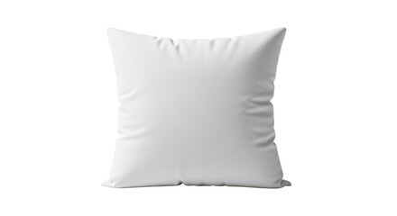 Soft white pillow isolated on transparent background