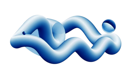 Abstract blue wavy surface with spherical and plus sign background