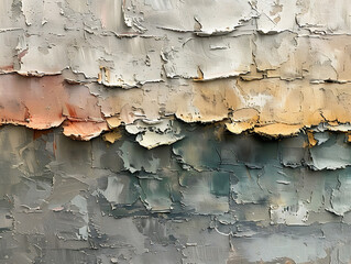 Abstract textured paint strokes in neutral color palette
