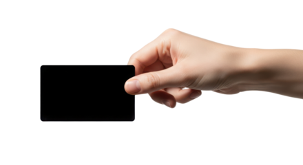Human hand making a fist isolated on transparent background