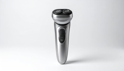 Sleek Electric Razor for a Smooth Shave on White Background.