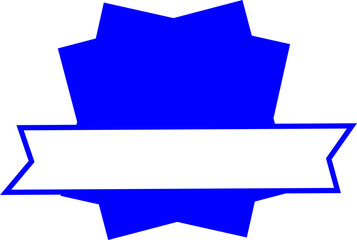 Blue Starburst Banner Graphic With Banner