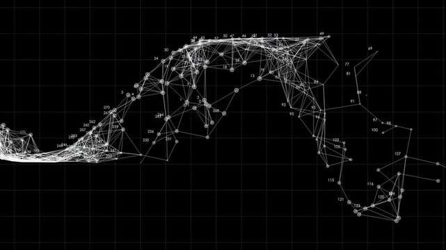 Sinusoid wave analysis data network technology on futuristic overlay