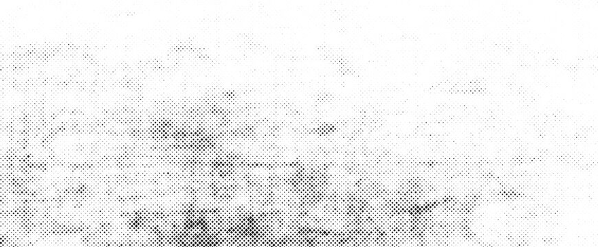 Abstract Halftone Dot Pattern Gradient with Distressed Grunge Texture Background