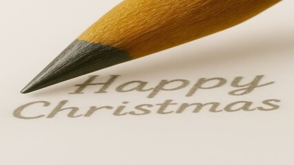 Happy Christmas word style