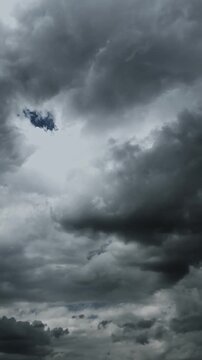 Nature Environment Dark huge cloud sky black stormy cloud motion big stormy rain day thunderstorm clouds dancing panorama horizon Time lapse blue cloud moving oxygen Storm giant moving fast movie time