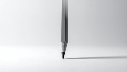 Monochrome Pencil Point Drawing on White Surface.