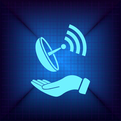 Vector illustration on a blue background