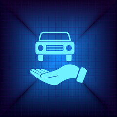 Vector illustration on a blue background