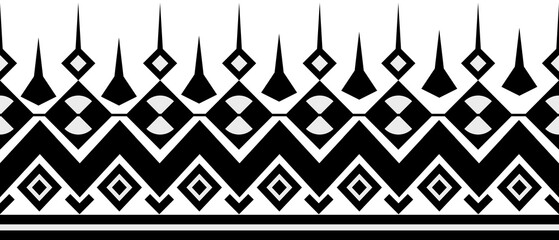 black and white seamless pattern