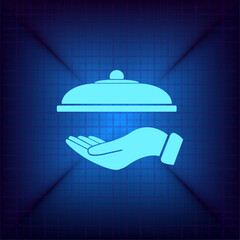 Vector illustration on a blue background