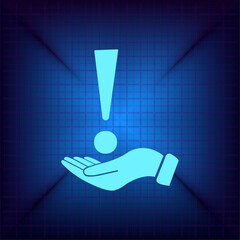 Vector illustration on a blue background