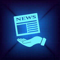 Vector illustration on a blue background