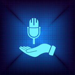 Vector illustration on a blue background