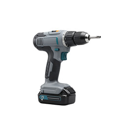 Cordless Power Drill With Battery Attached