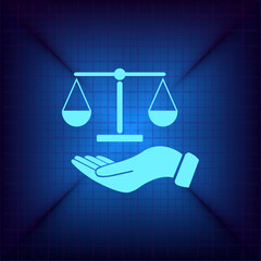 Vector illustration on a blue background