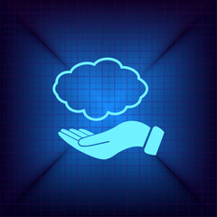 Vector illustration on a blue background