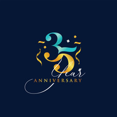 35th anniversary premium design template