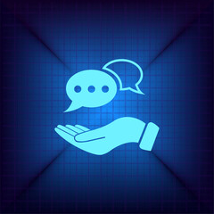 Vector illustration on a blue background