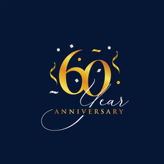 60th anniversary premium design template