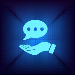 Vector illustration on a blue background