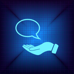 Vector illustration on a blue background