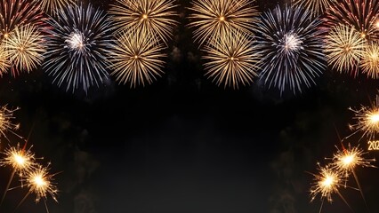 fireworks in the sky